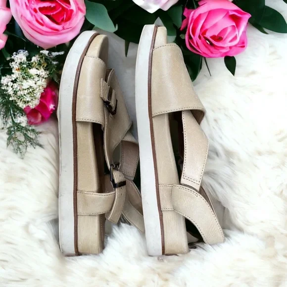 BUSSOLA Real Leather open toe sandals - Picture 5 of 11